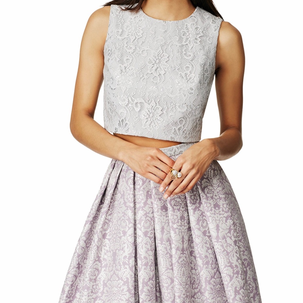 Badgley Mischka Lace Top
